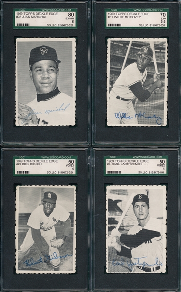 1969 Topps Deckle Edge Complete Master Set (34/33) All SGC 