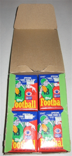 1987 Topps FB Full Box of Unopened Wax Packs