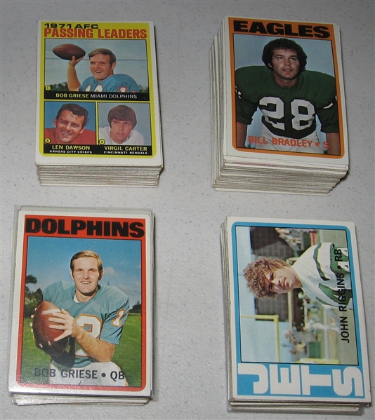 1972 Topps FB Lot of (300) W/ Gale Sayers