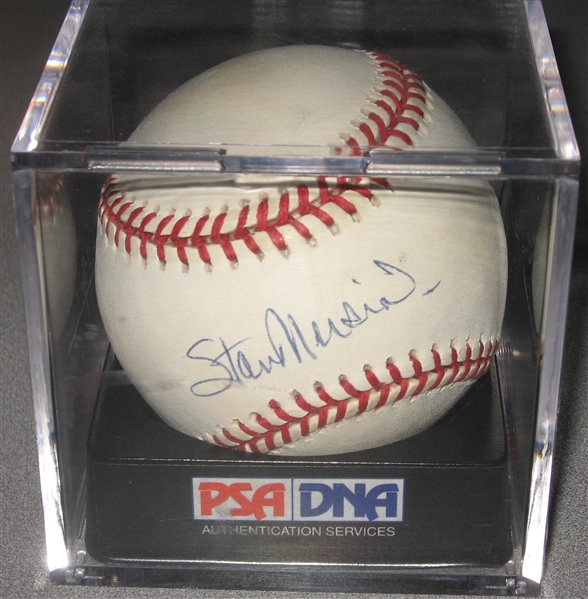 Stan Musial Single Signed Ball Authenticated PSA/DNA 7.5