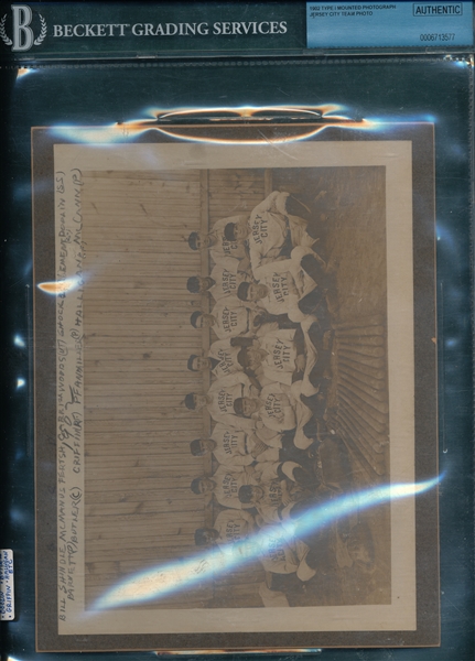 1902 Jersey City Skeeters Minor League Cabinet Photo 