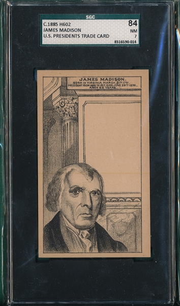 1885 H602 James Madison SGC 84