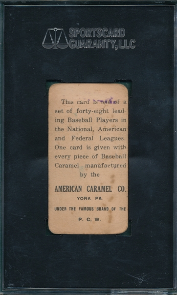1915 E106 Hans Lobert American Caramel SGC 20