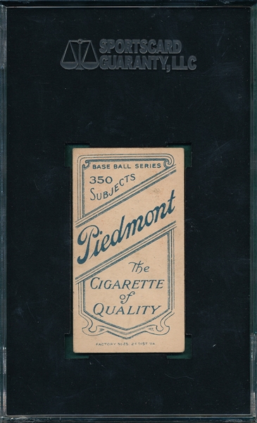 1909-1911 T206 Burke Piedmont Cigarettes SGC 60