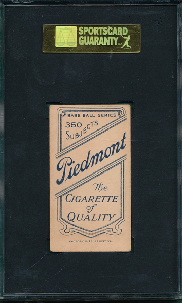1909-1911 T206 Clark Piedmont Cigarettes SGC 60