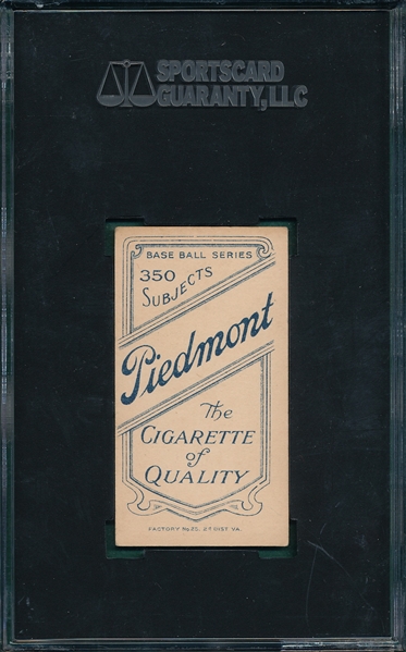 1909-1911 T206 Kisinger Piedmont Cigarettes SGC 60