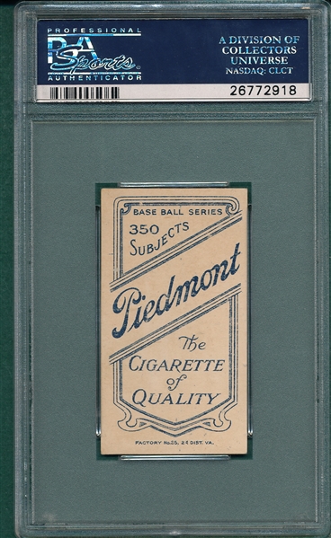 1909-1911 T206 Armbruster Piedmont Cigarettes PSA 5