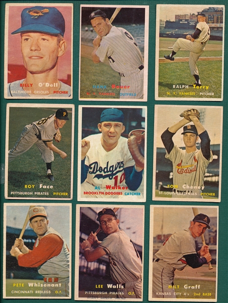1957 Topps Lot of (16) W/ Ford