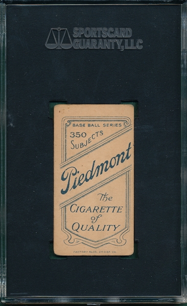 1909-1911 T206 Davidson Piedmont Cigarettes SGC 40