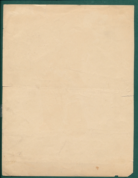 1909-13 M101-2 Joe Jackson Sporting News Insert