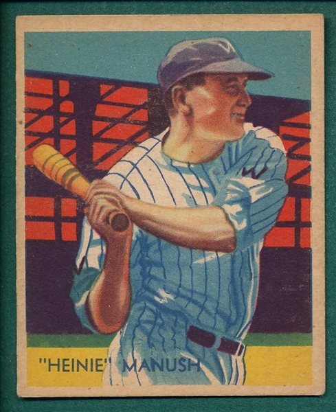 1934-36 Diamond Stars #30 Heinie Manush, W