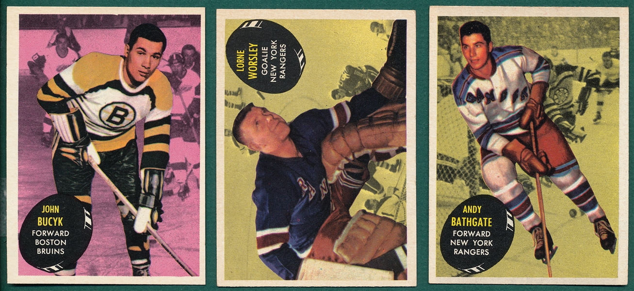 1961-62 Topps HCKY Lot of (16) W/ Mikita