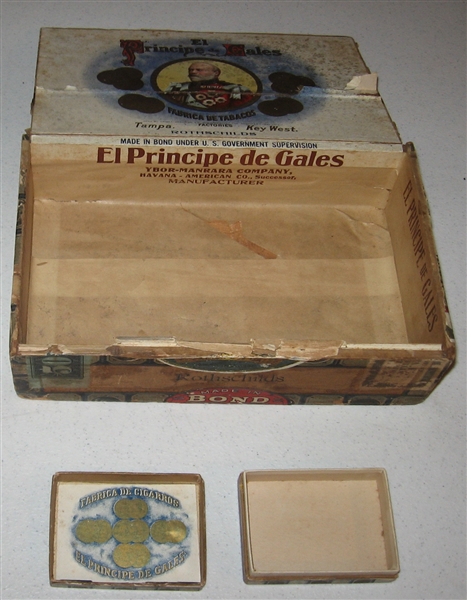 El Principe De Gales Cigarettes Pack & Box, Lot of (2)