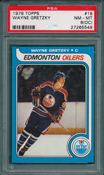 1979-80 Topps HCKY #18 Wayne Gretzky PSA 8 (OC) *Rookie*