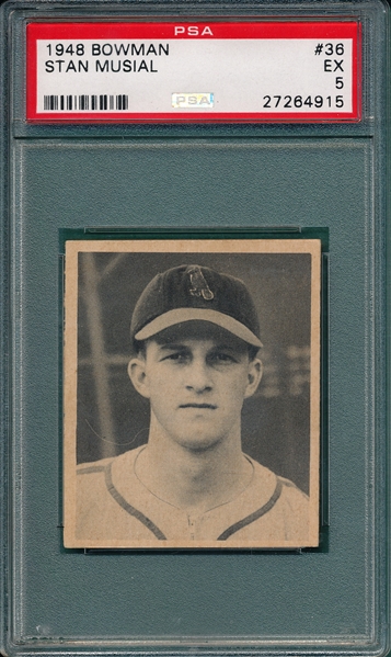 1948 Bowman #36 Stan Musial PSA 5 *Rookie*
