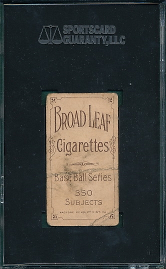 1909-1911 T206 Gasper Broad Leaf Cigarettes SGC 20 *Low Pop*