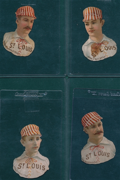 1888 Scrapps Tobacco Die Cuts, Complete Set (18)
