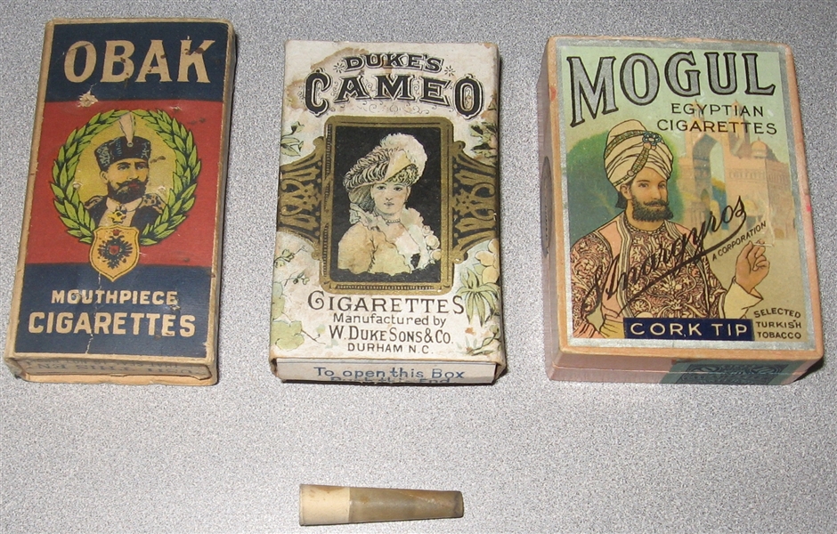 Duke's Mogul & Obak Cigarettes, Lot of (3) Cigarette Packs
