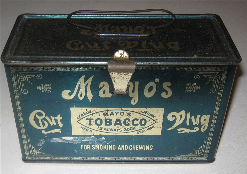 19th Century Mayo's Cut Plug Tin