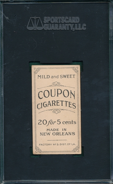1914 T213-2 Wilhelm Coupon Cigarettes SGC 55 *Federal League*