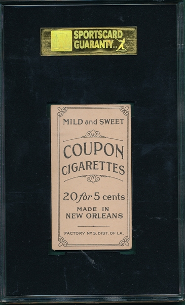 1914 T213-2 Wilson Coupon Cigarettes SGC 60