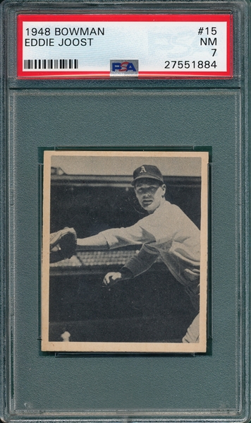 1948 Bowman #15 Eddie Joost PSA 7