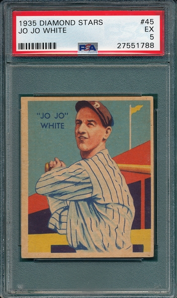 1934-36 Diamond Stars #45 Jo Jo White PSA 5