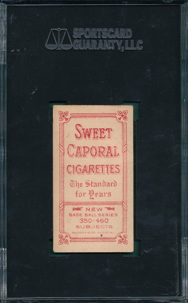 1909-1911 T206 Doyle, Portrait W/ Cap, Sweet Caporal Cigarettes SGC 30 *Presents Better*