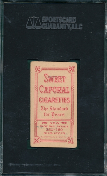 1909-1911 T206 Stovall, Batting, Sweet Caporal Cigarettes SGC 20 *Factory 25*