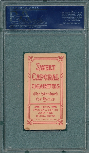 1909-1911 T206 Bell, Follow Through, Sweet Caporal Cigarettes PSA 2