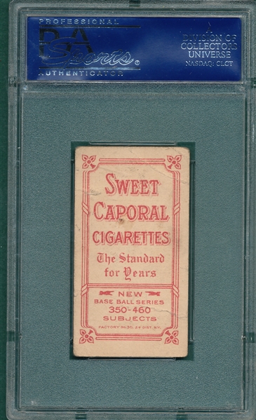 1909-1911 T206 Mathewson, Dark Cap, Sweet Caporal Cigarettes PSA 1