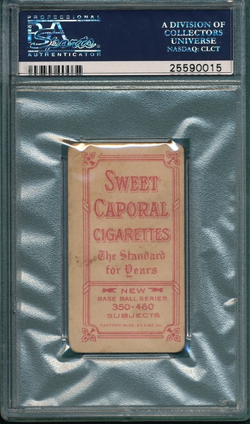 1909-1911 T206 Stahl, Glove Shows, Sweet Caporal Cigarettes PSA 2.5 *Factory 25*