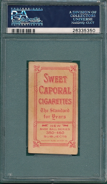 1909-1911 T206 Willis, St. Louis, Sweet Caporal Cigarettes PSA 2 *Factory 25*