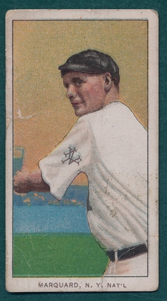 1909-1911 T206 Marquard, Throwing, Sweet Caporal Cigarettes *Factory 25*
