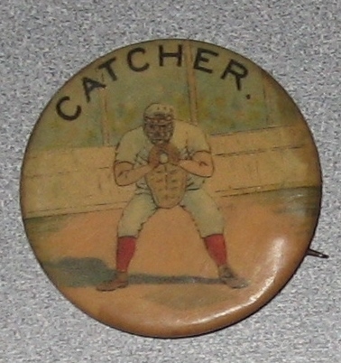 1890s Baseball Position Pinbacks, Lot of (5)