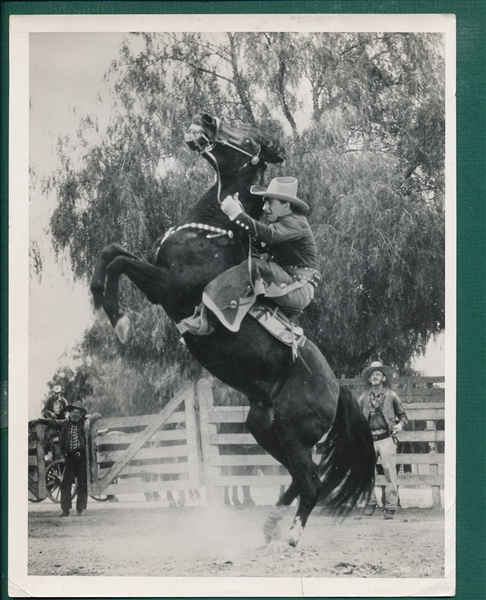 1938 Lou Gehrig On Horse From Rawhide International News Photo