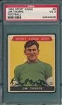 1933 Sports Kings #6 Jim Thorpe PSA 3