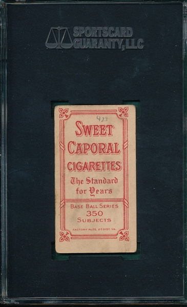 1909-1911 T206 Abbott Sweet Caporal Cigarettes SGC 20 *Factory 25*