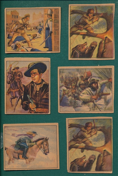1949 Bowman Wild West (82) Card Lot W/ Kit Carson