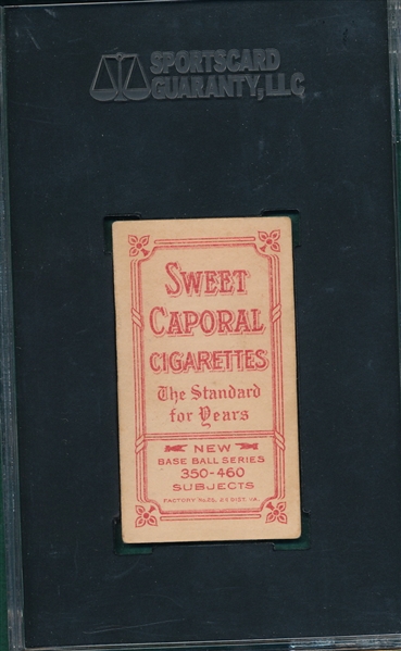 1909-1911 T206 Ty Cobb, Red Portrait, Sweet Caporal Cigarettes SGC 60 *Factory 25*
