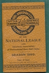 1899 Little Casino National League Baseball Schedule