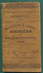 1889 Little Casino National & International League Baseball Schedule