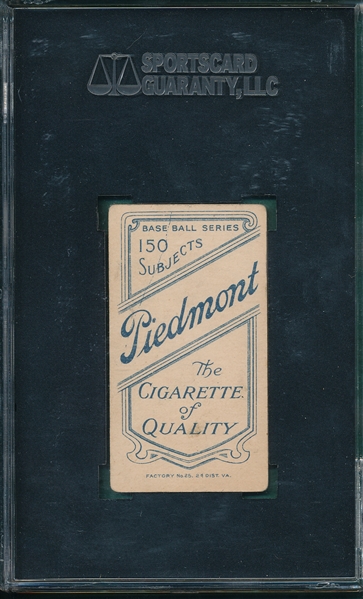 1909-1911 T206 Ball, NY, Piedmont Cigarettes SGC 40