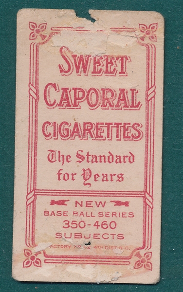 1909-1911 T206 Johnson, Pitching, Sweet Caporal Cigarettes