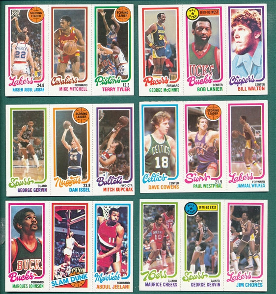 1980-81 Topps Basketball Lot of (125) W/ Abdul-Jabbar