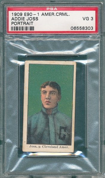 1909-11 E90-1 Joss, Portrait, American Caramel PSA 3