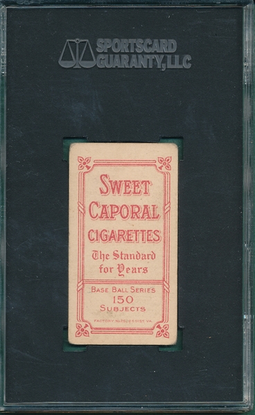 1909-1911 T206 Clarke, Bat, Sweet Caporal Cigarettes SGC 50