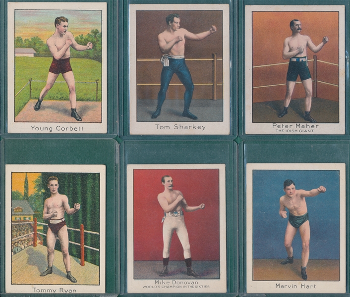 1910 T220 Champion Athlete & Prize Fighter Series, Lot of (6)