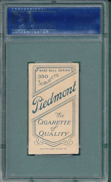 1909-1911 T206 Collins, Eddie, Piedmont Cigarettes PSA 3