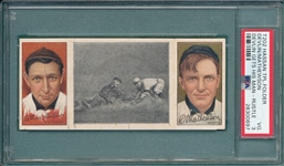 1912 T202 Devlin Gets His Man, Devlin (Rustlers)/Mathewson, Hassan Cigarettes, PSA 3